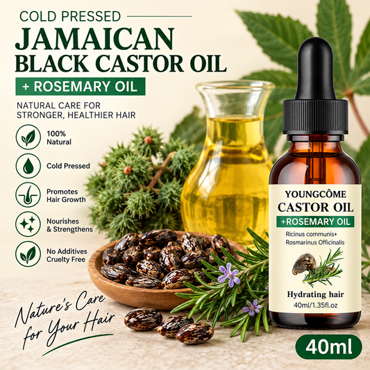 Mix Castor Oil and Rosemary Oil for Hair Growth 40 ML