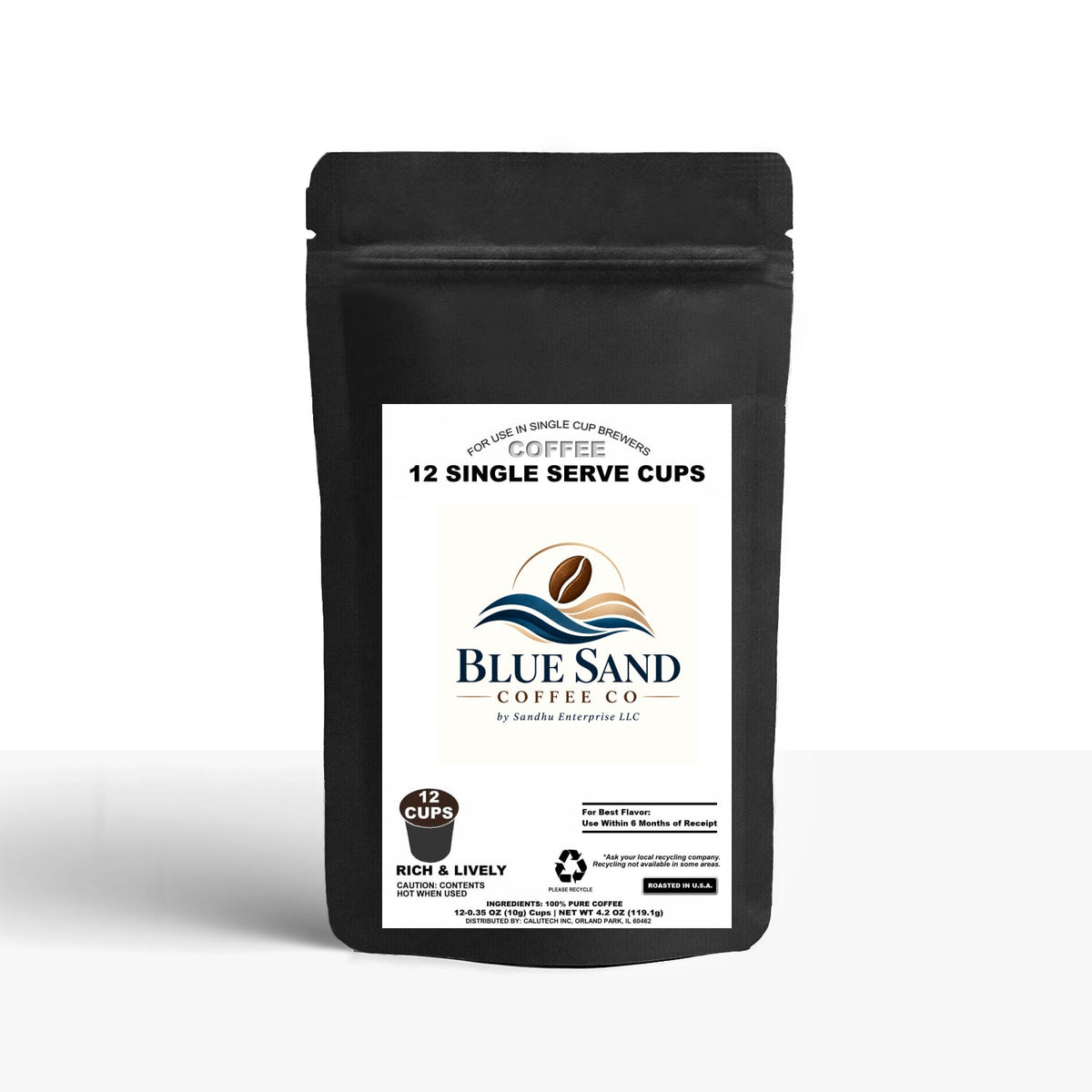 12 Pack Single Serve Coffee Capsules