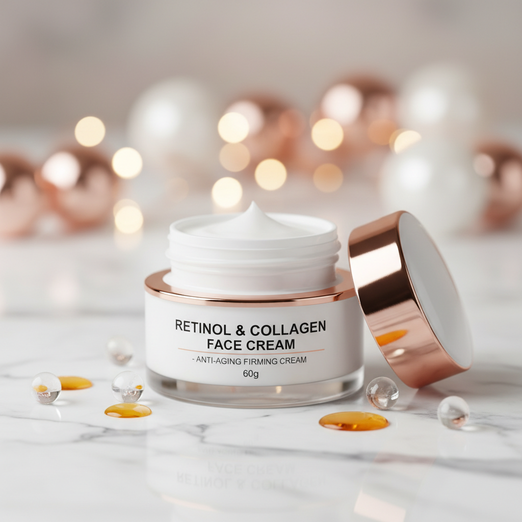 Retinol & Collagen Face Cream 60g, Anti-Aging Firming 
